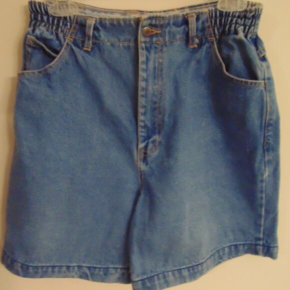 Vintage Tower Hill Sport Blue Denim Shorts, Size 8 - Picture 1 of 10